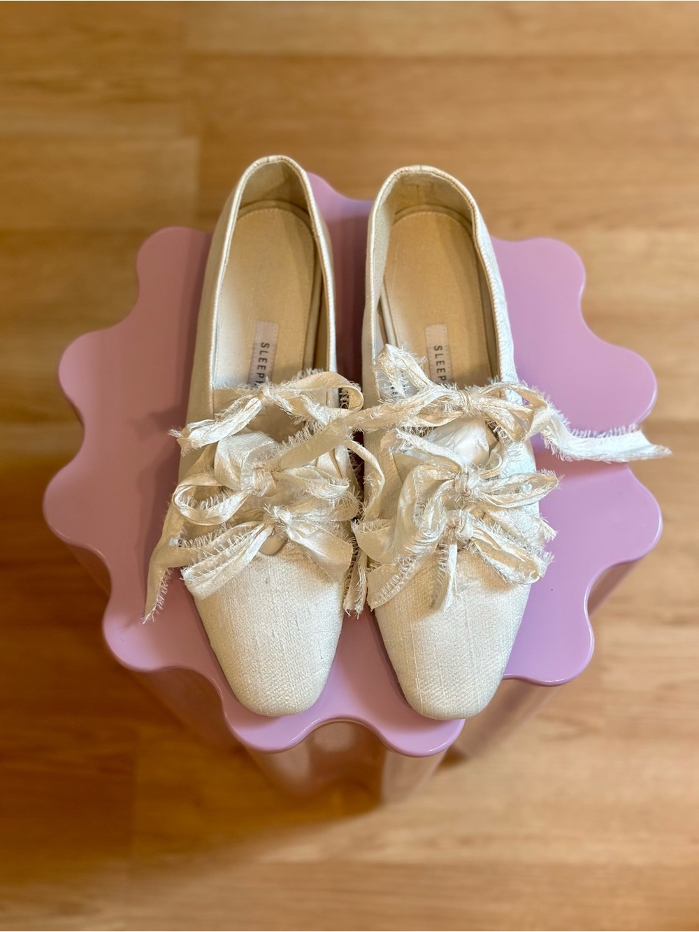 Sleeper Mille Feuille Silk Flats - size 42
